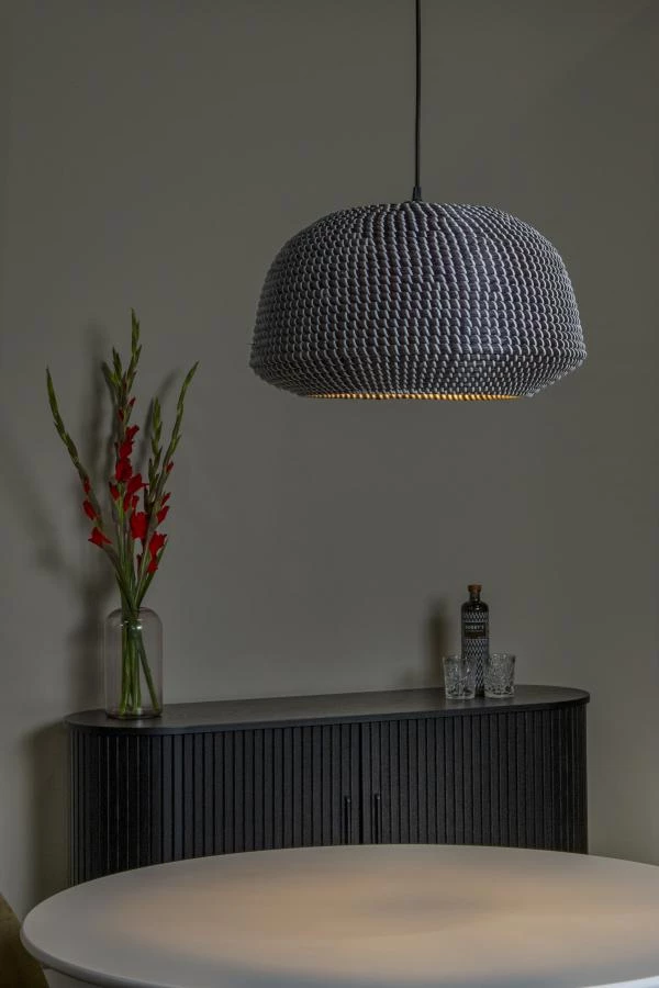 Lucide Premium MADUKA - Hanglamp - 1xE27 - Zwart - sfeer 2